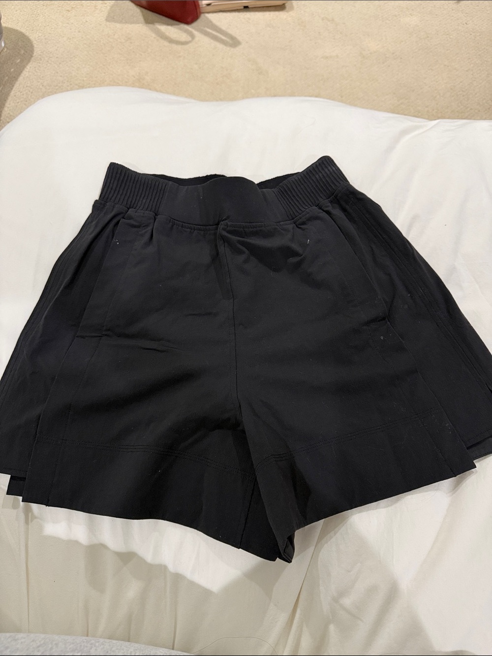lululemon athletica Black High-Waist Pull-On Shorts